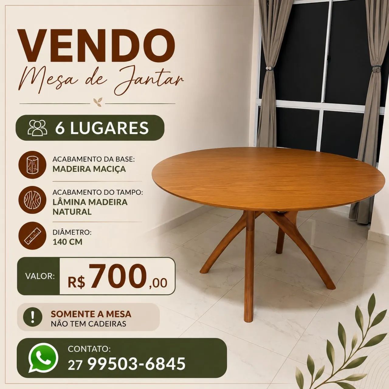 MESA DE JANTAR