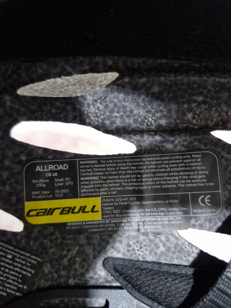 Capacete mtb/speed cairbull original  - Foto 2
