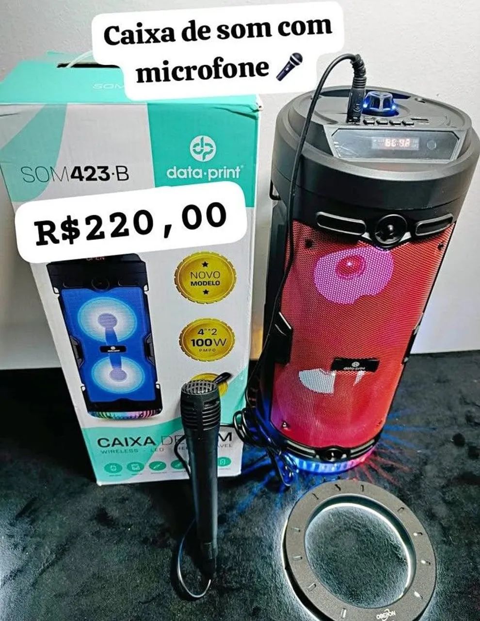 Caixa de som Karaokê 405755020319150080
