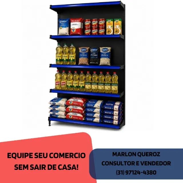 Gôndola de Aço Preta Polar
