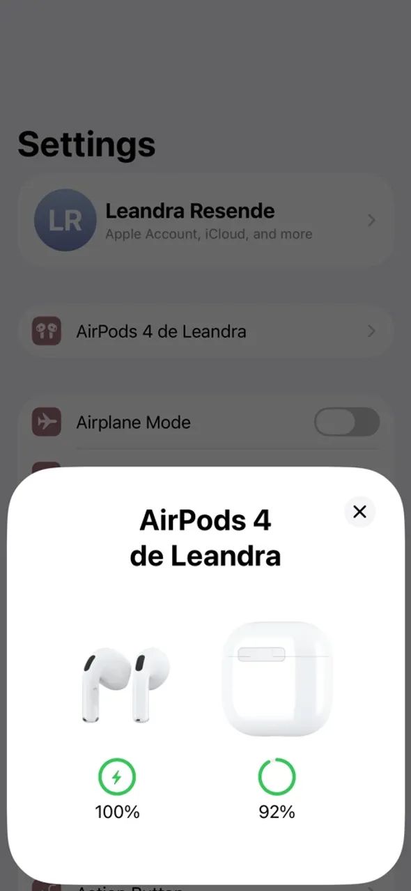Apple Airpods 4 ANC Branco - Fones de Ouvido - Itatiaiuçu