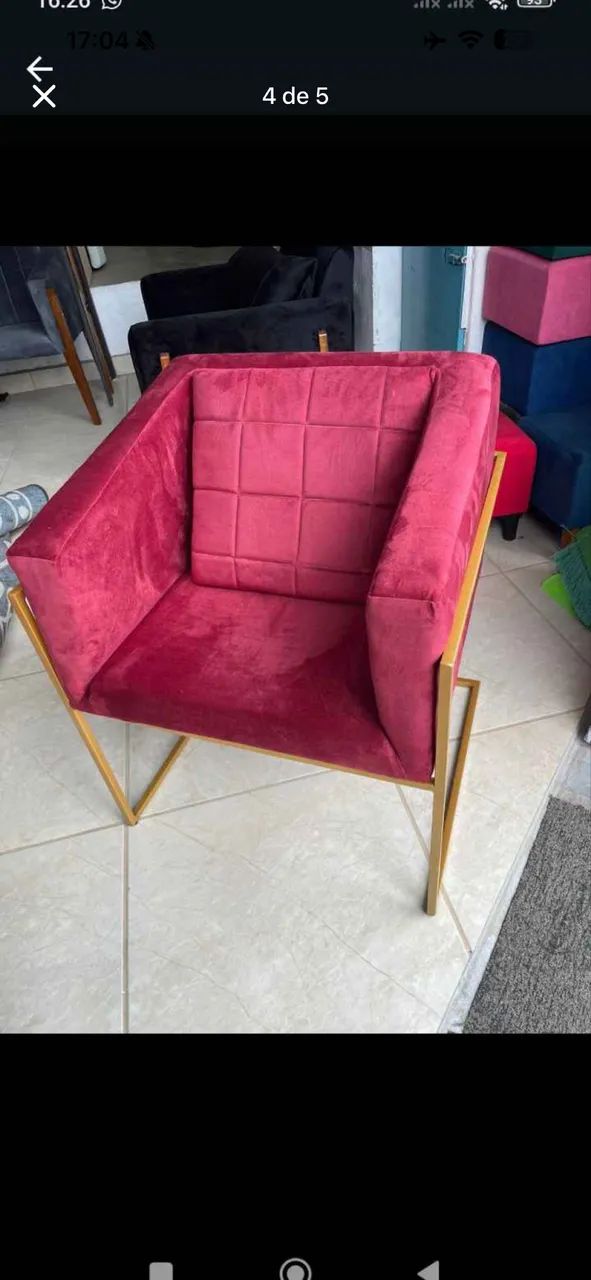 ?fabrica 100% novas ! Poltrona,cadeiras e puffs, a partir de R$130,00.  - Foto 4
