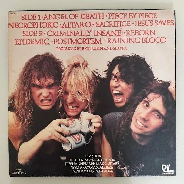 Lp Slayer Reign In Blood 1987 - Impecável - Foto 2