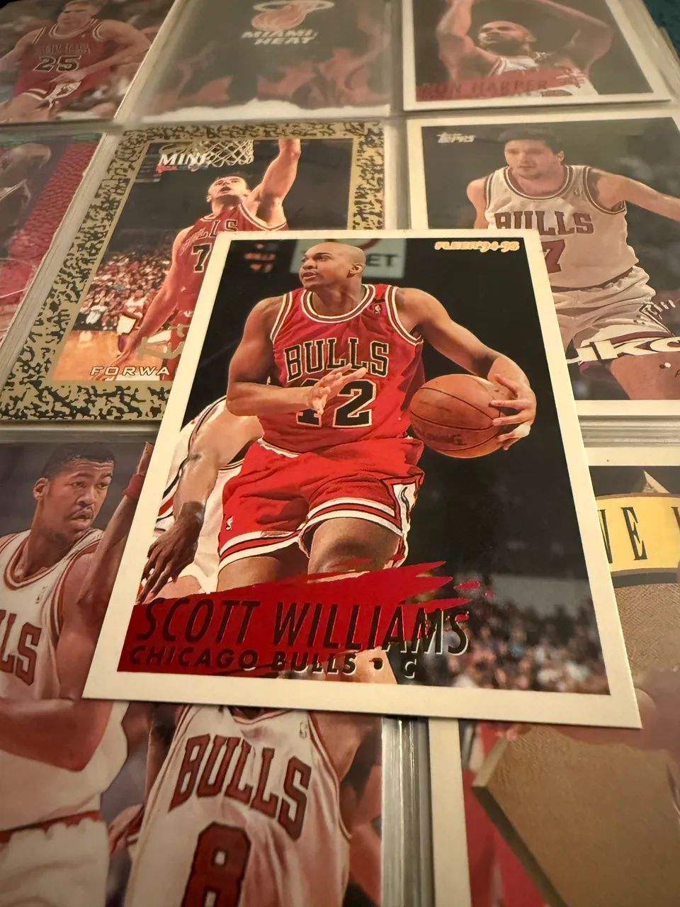 Scott Williams #37 Fleer 1994-95 Chicago Bulls NBA - Foto 3