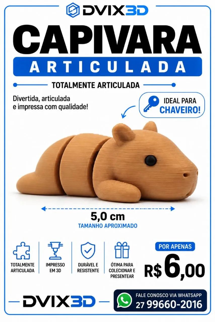 Bichinho articulado 3D - Foto 5