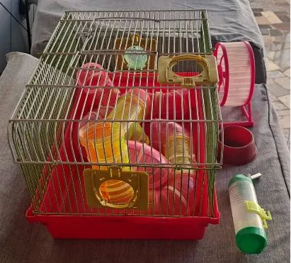 Gaiola para Hamster + Acessórios 