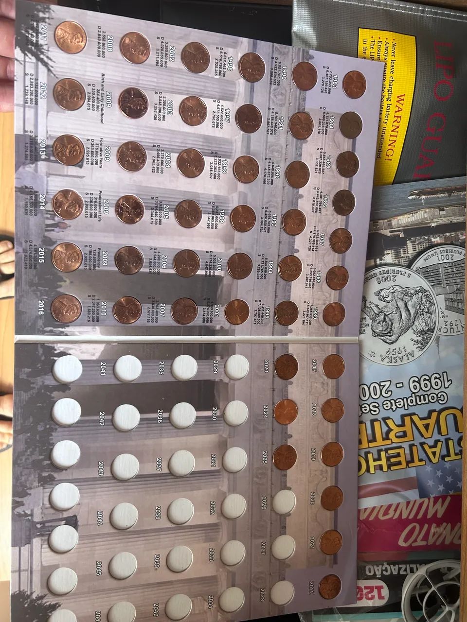 Álbuns Statehood e Lincoln Cents - Foto 2