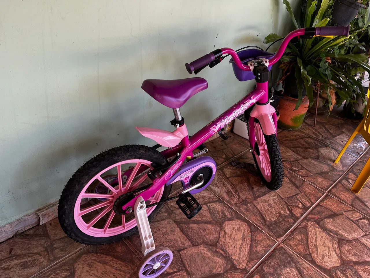 Bicicleta rosa infantil aro 16 conservada! - Foto 5