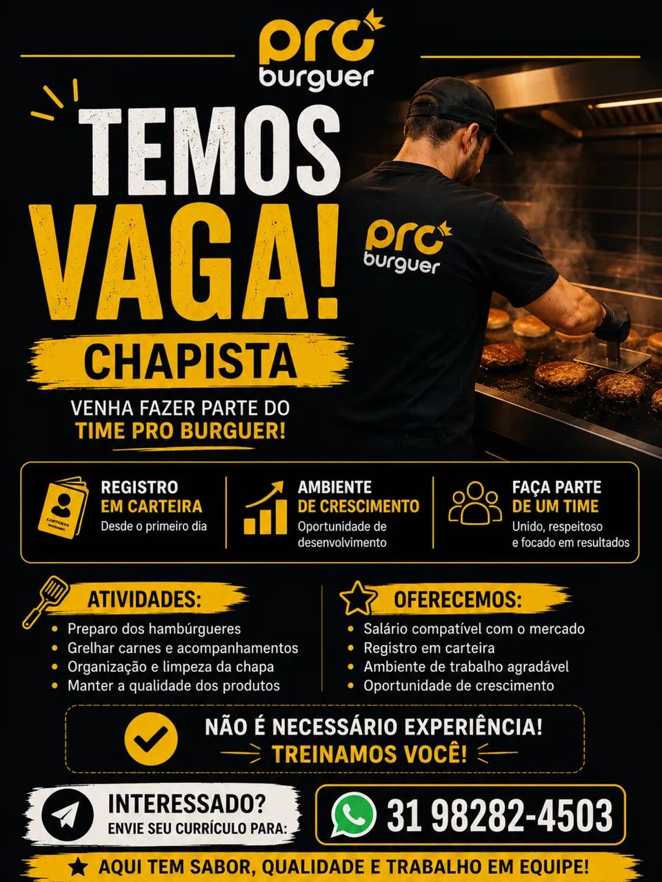 Vaga emprego chapista 