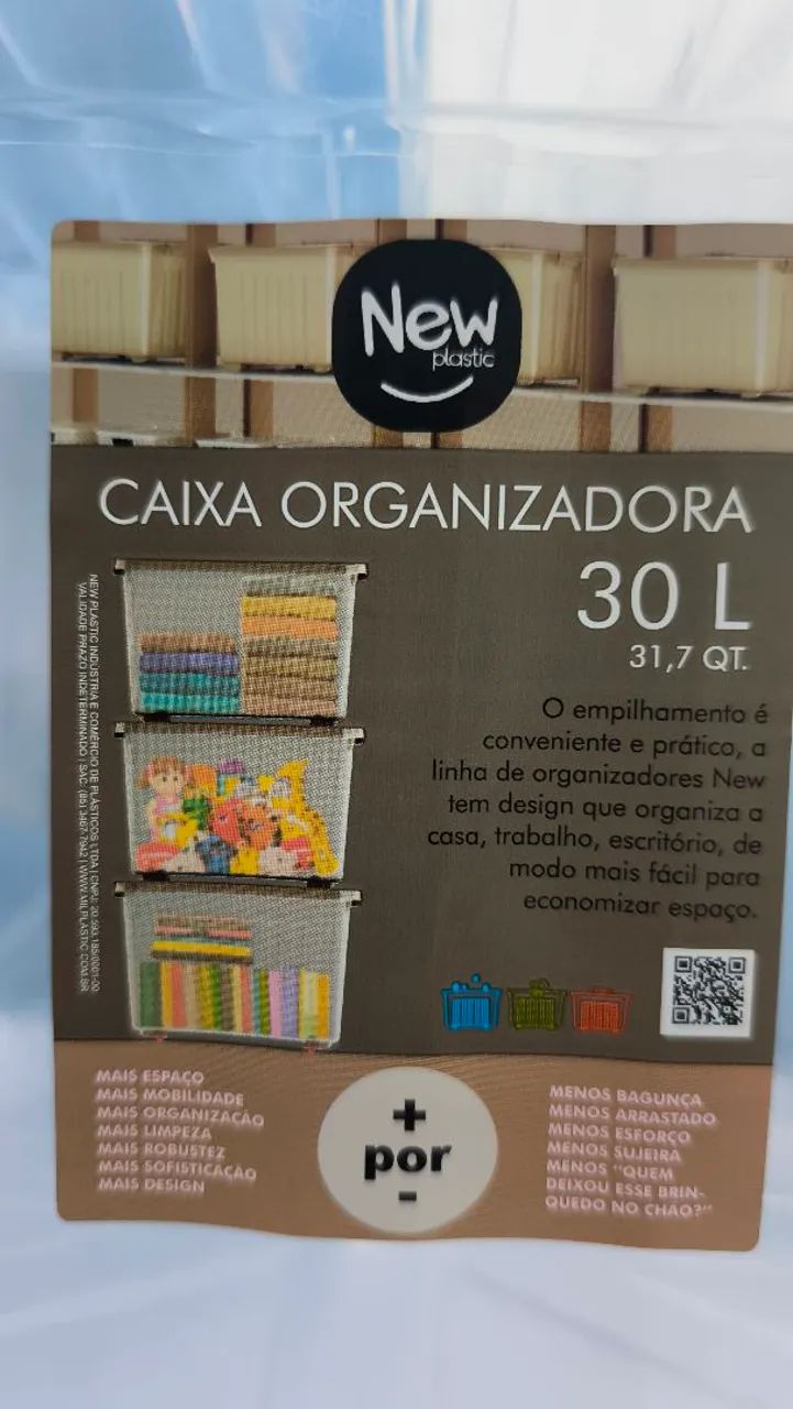 Caixas organizadora com tampa  - Foto 4