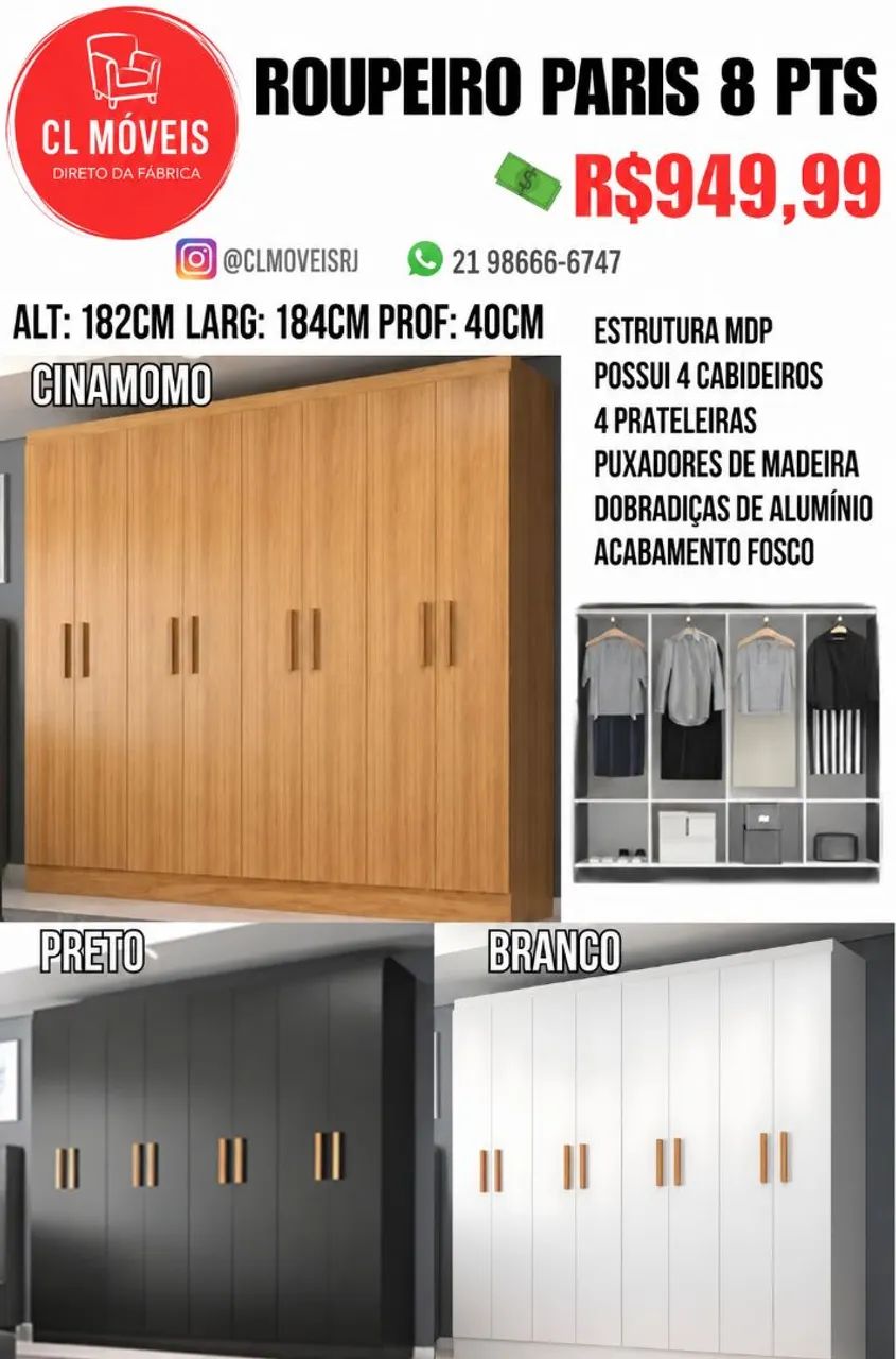 Guarda roupa direto da fábrica  - Foto 3