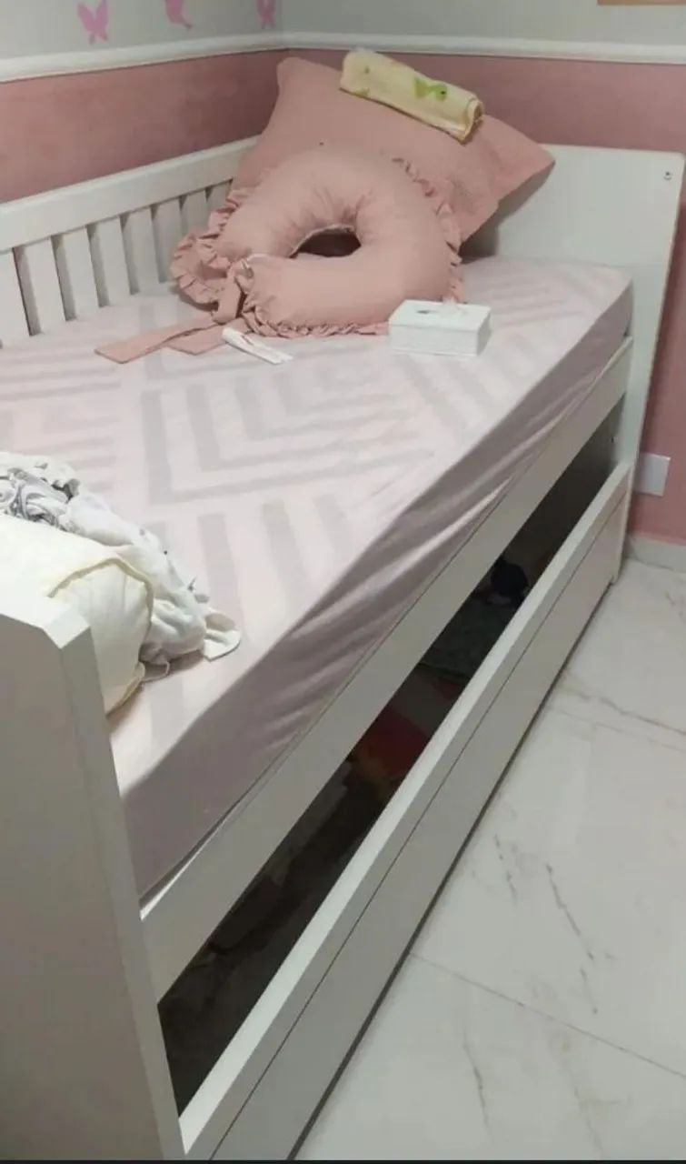 Cama/Berço com Auxiliar em 100% MDF Excelente Oportunidade  - Foto 5