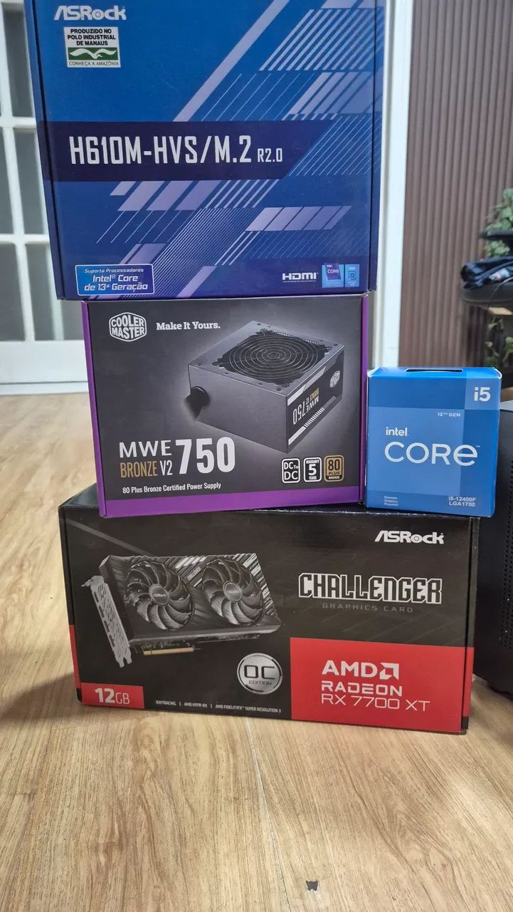 PC Gamer Mini ITX ( I5 12400F, 7700xt) - Computadores e Desktops