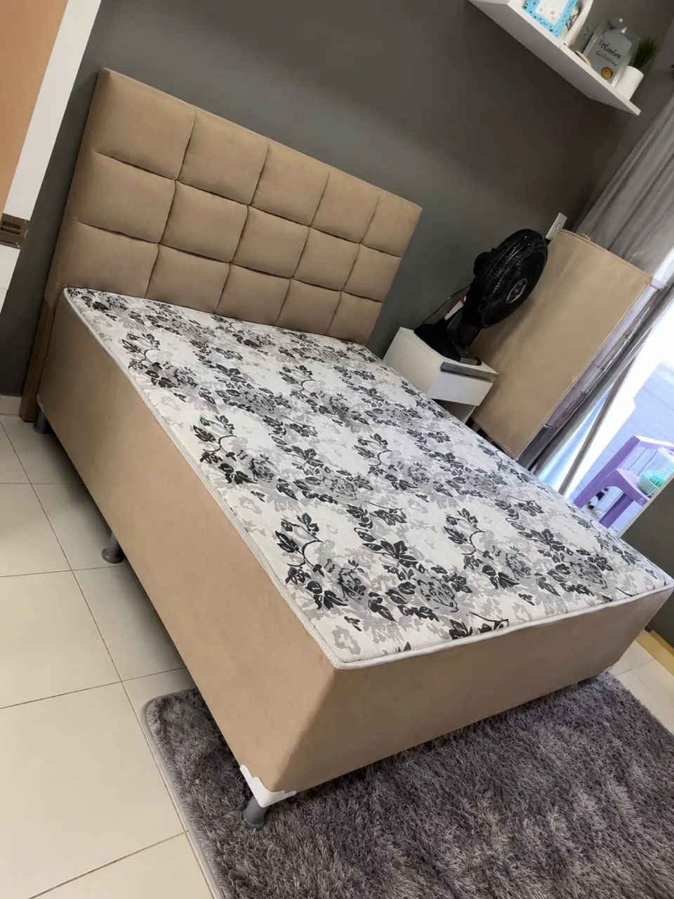 ? CAMA DE CASAL ? TECIDO NORMAL ? - Foto 3