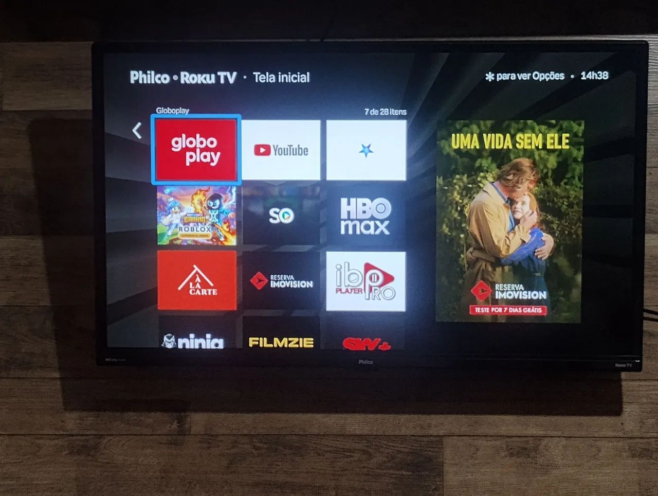 SMART TV 3 MESES DE USO 32" POLEGADAS SISTEMA ROKU TÓP