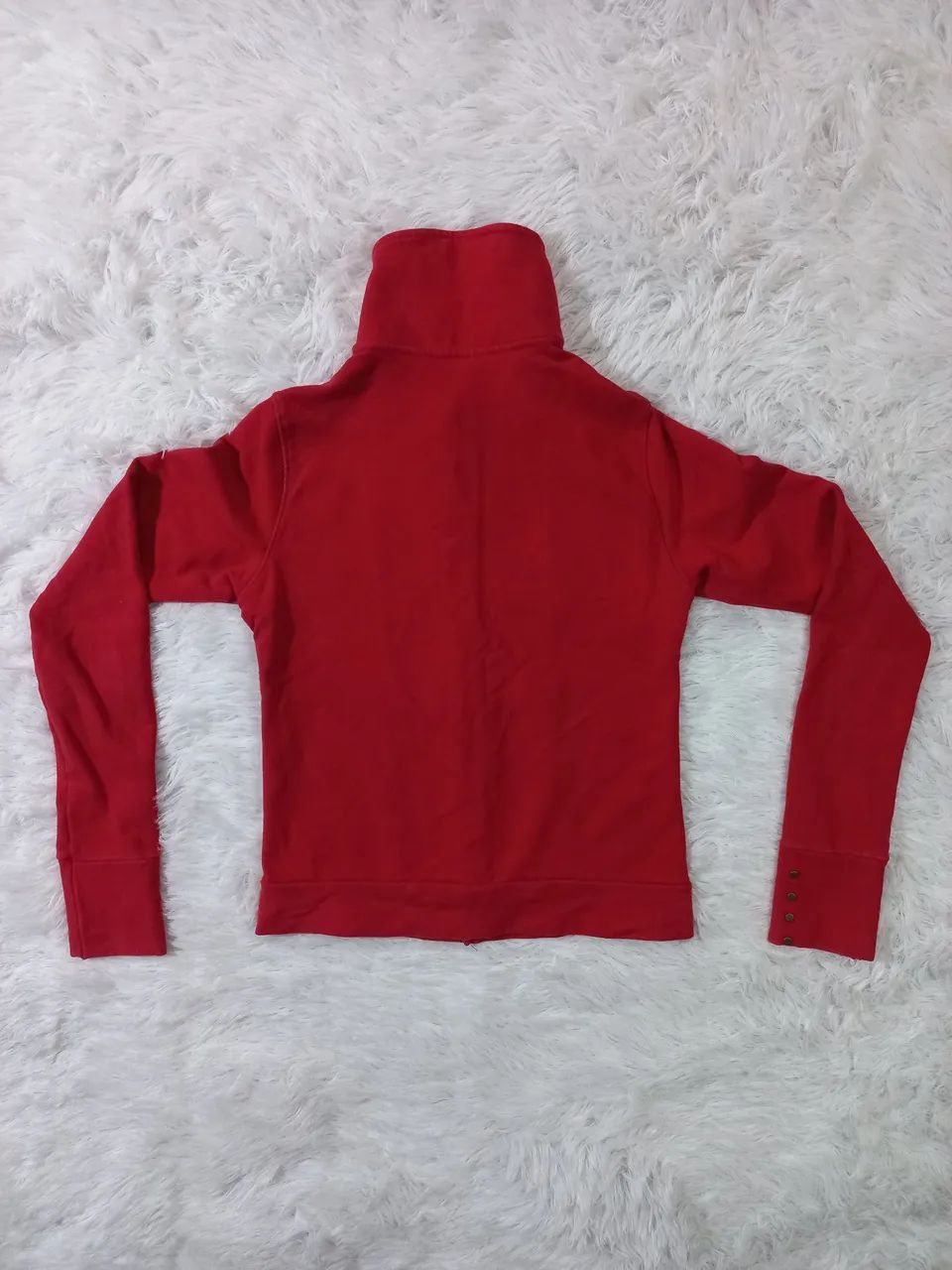Blusa Vermelha Com Botões M - Foto 2