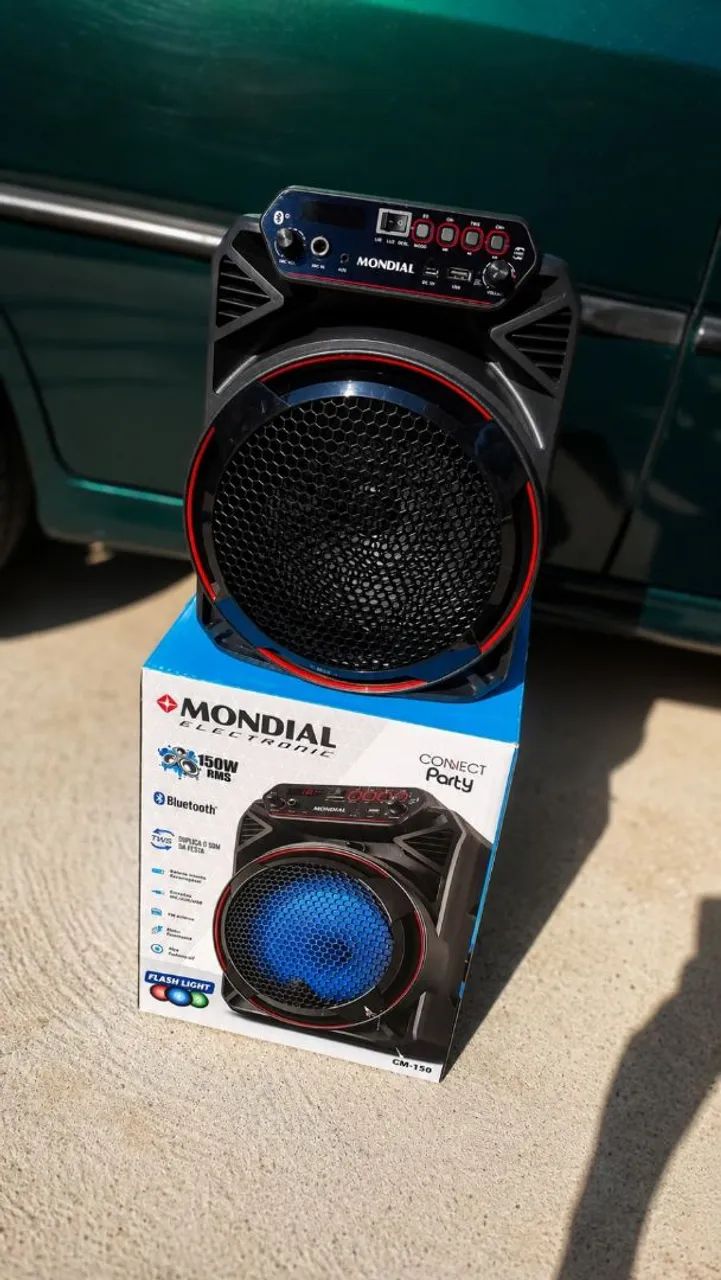 Caixa de som Mondial Completa - Bluetooth, USB, Microfone - Foto 3