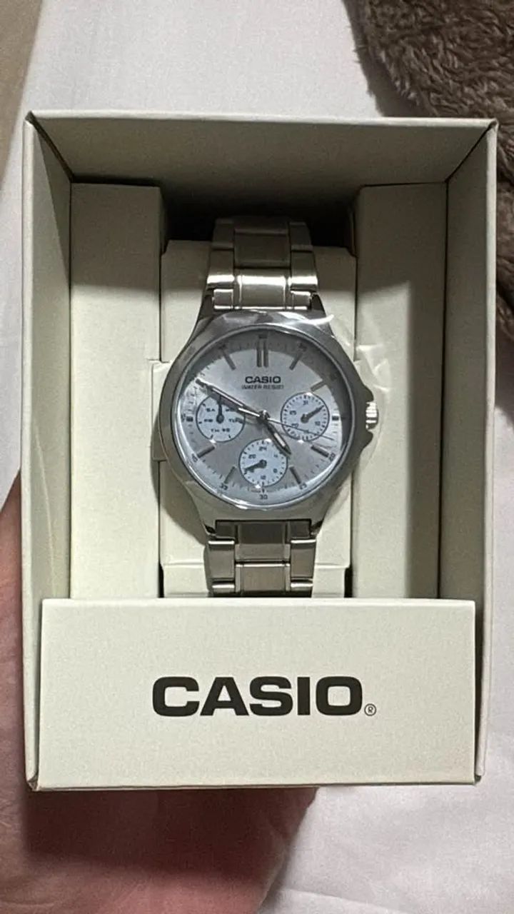 RELÓGIO CASIO ORIGINAL - PRATA - Foto 2