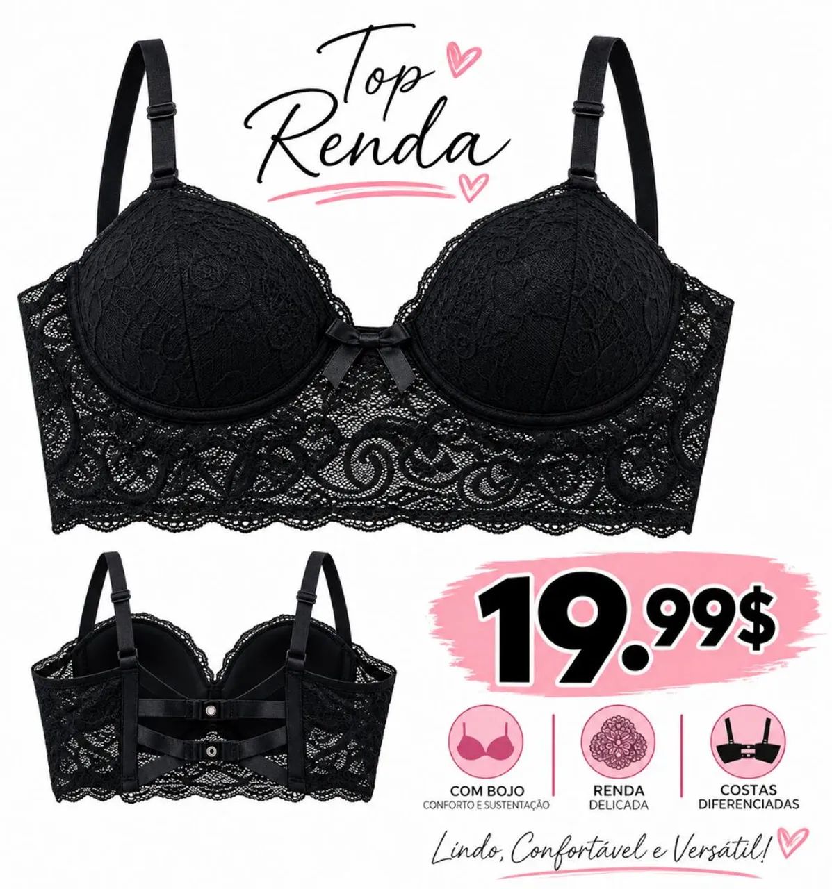Sutiã plus size sem bojo  - Foto 2