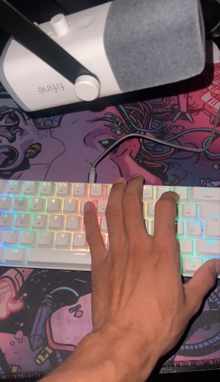 Teclado Mecânico Branco | 230R$ - Foto 6