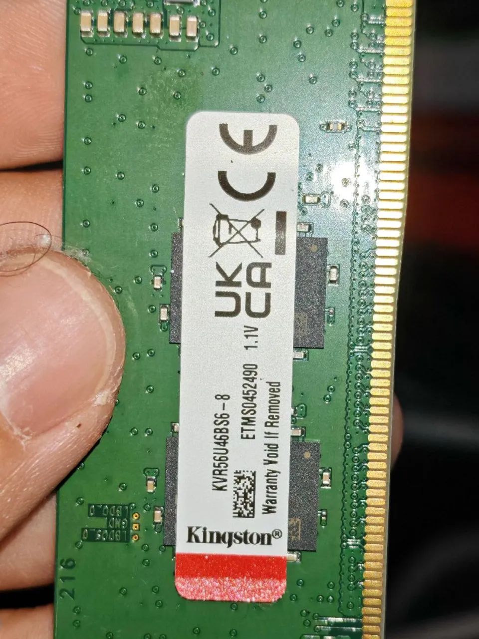 VENDE-SE 2 MEMÓRIAS RAM 8gb DDR5 KINGSTON 5600Mhz OBS: VALOR DE UMA UNIDADE  - Foto 3
