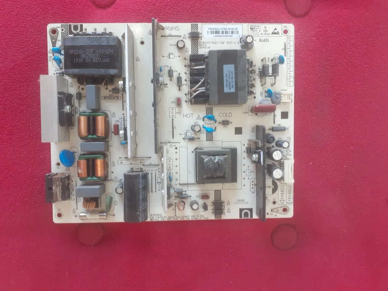 Placa fonte de tv