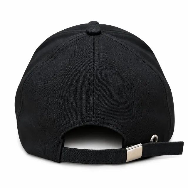 Boné Preto Aba Curva Ajustável com Emblema D - Foto 3