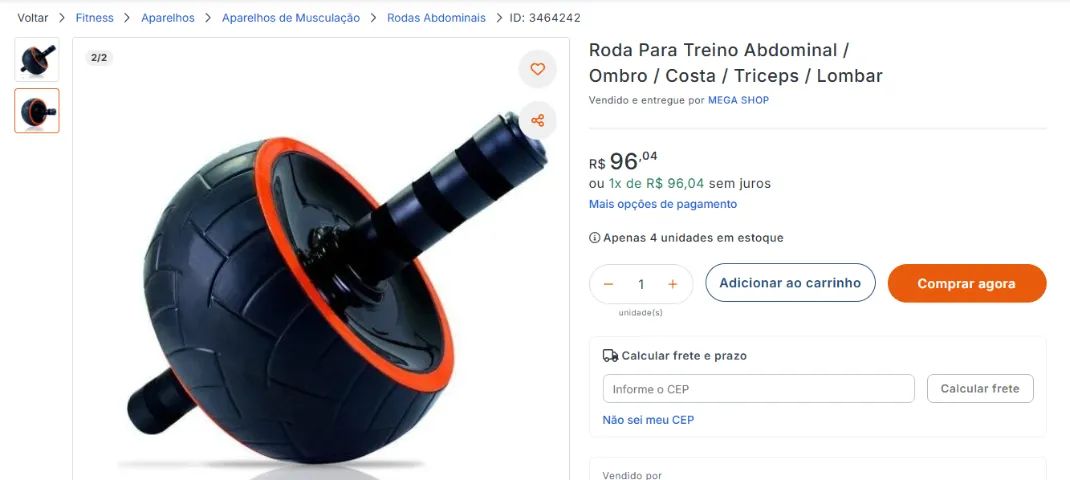 RODA APARELHO ABDOMINAL E LOMBAR - Foto 4