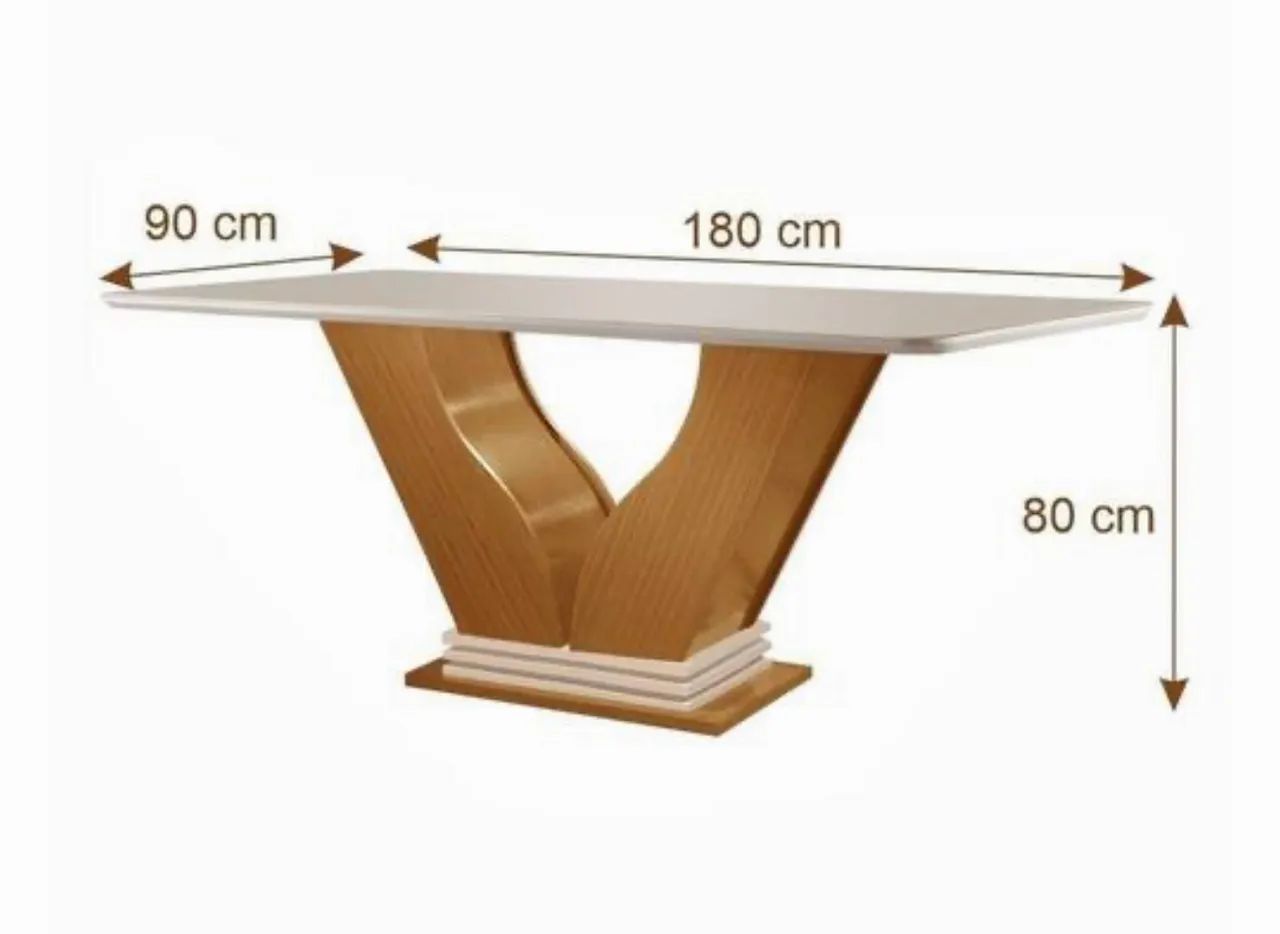 Mesa para Sala de Jantar Retangular - Foto 2