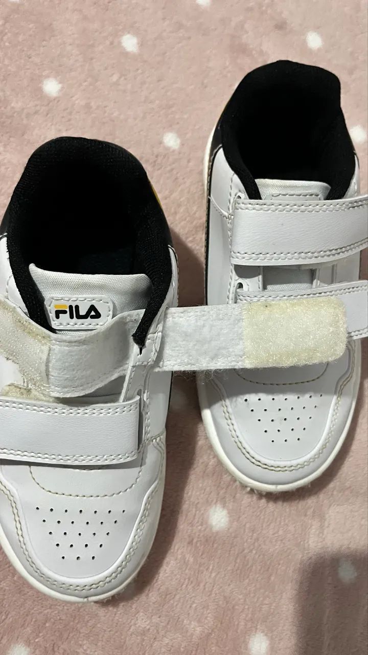 Sapato infantil Fila n° 27 em velcro  - Foto 3