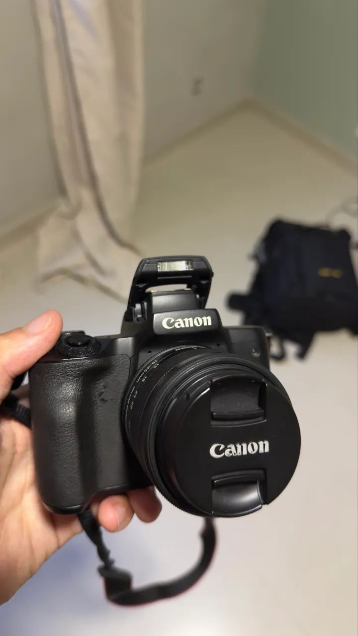 Cânon M50 Mark ii + adaptador viltrox 