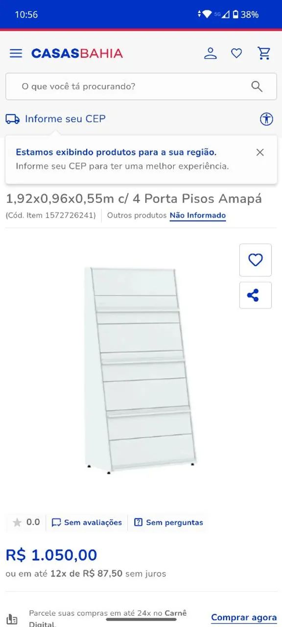 Gôndola para pisos modelo de parede  - Foto 4