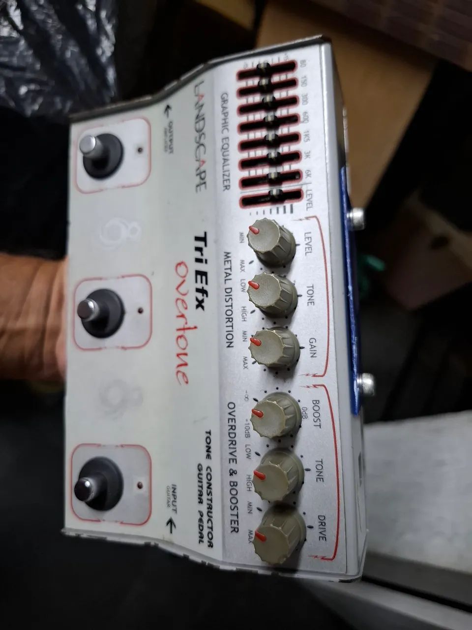Pedal Triefx Overtone Landscape com Equalizador Metal Drive
