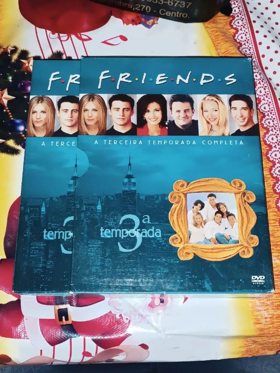 box 4 dvds série seriado friends terceira 3a temporada sitcom