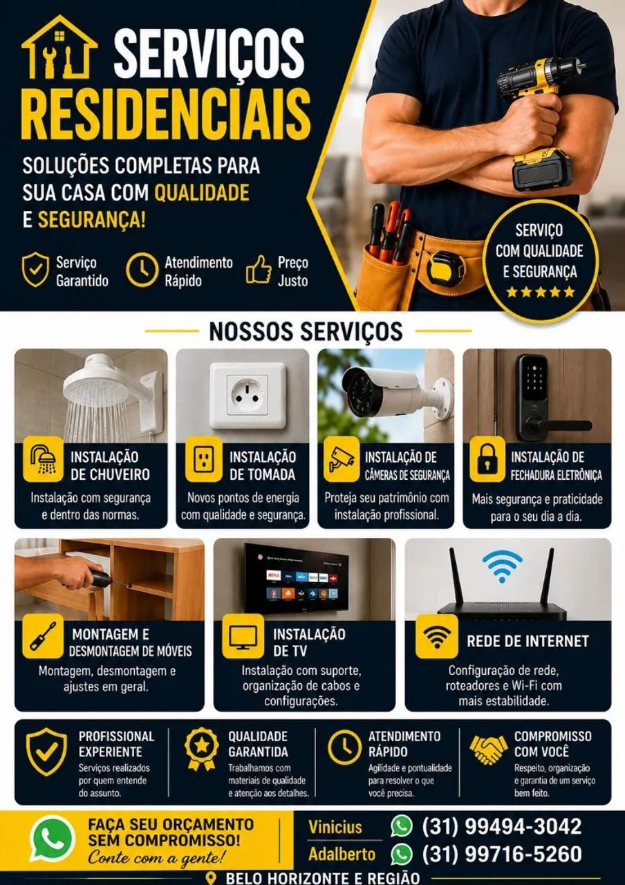 Eletricista residencial e outros