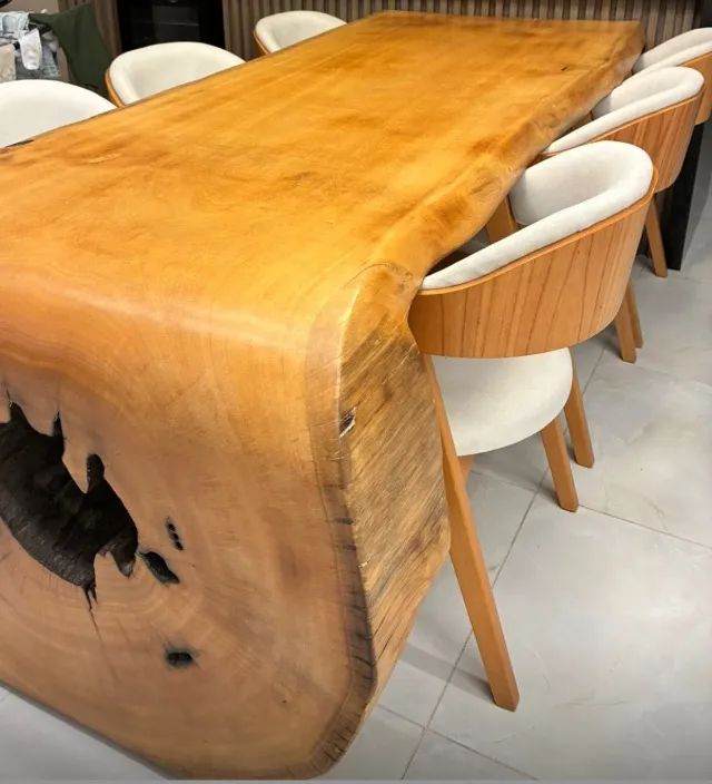 Mesa de jantar cascata madeira maciça  - Foto 3