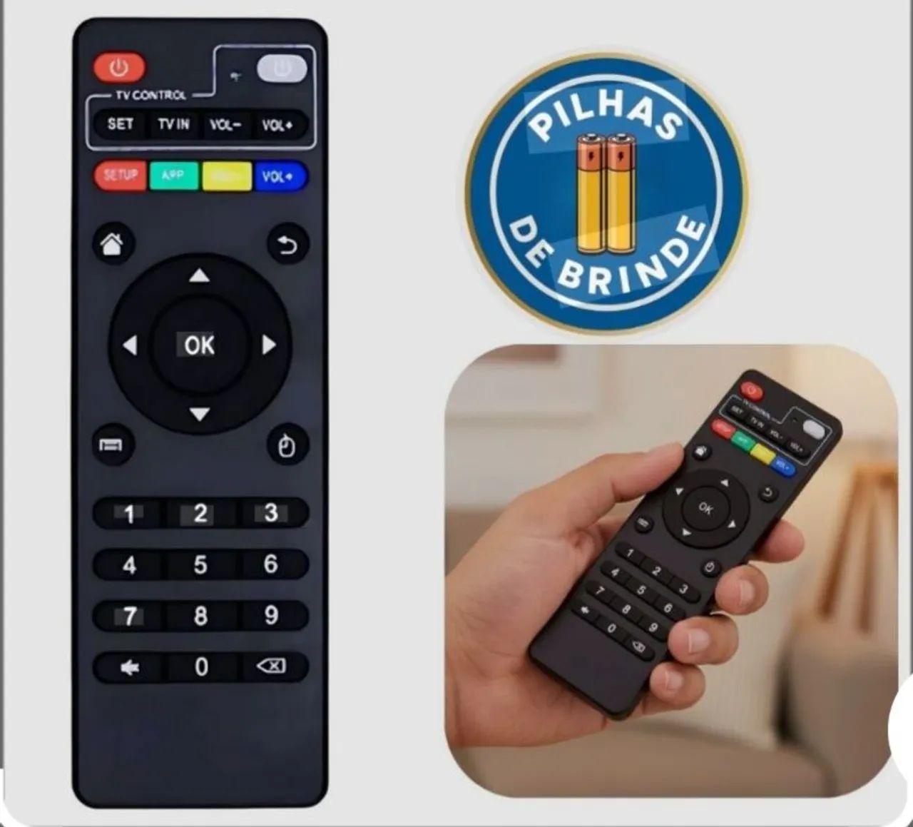 Controle para aparelho tv box