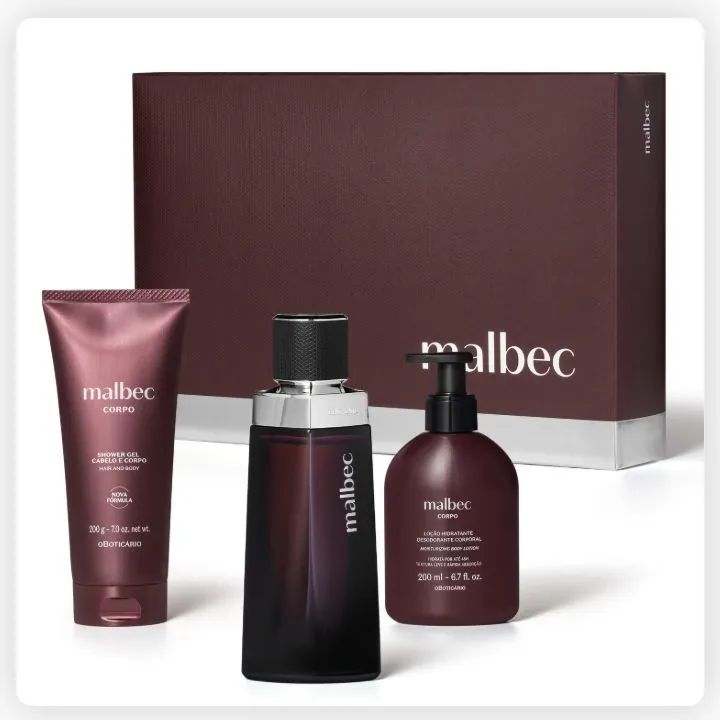 Kit Malbec (hidratante + gel de banho + perfume) - Foto 2