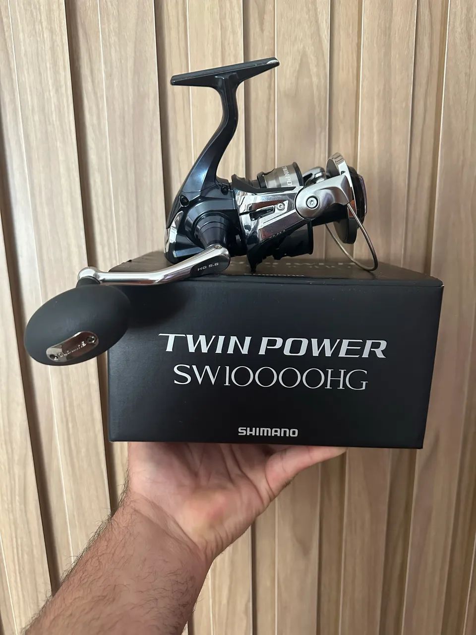 Molinete Shimano Twin power 10000swHG - Esportes de Quadra e Ao Ar