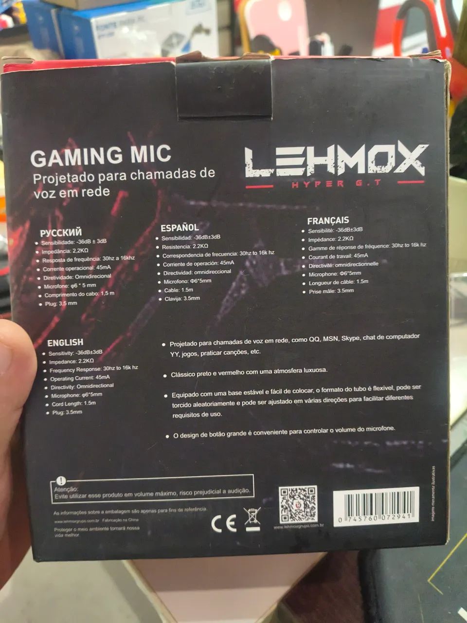 Microfone gamer para Pc e notebook  - Foto 2