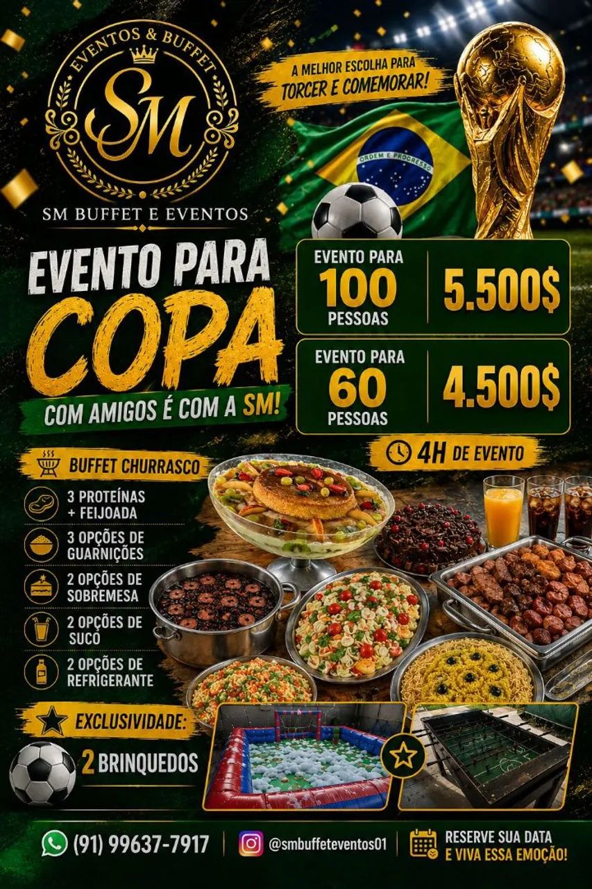 pacotes de buffet com brinde 
