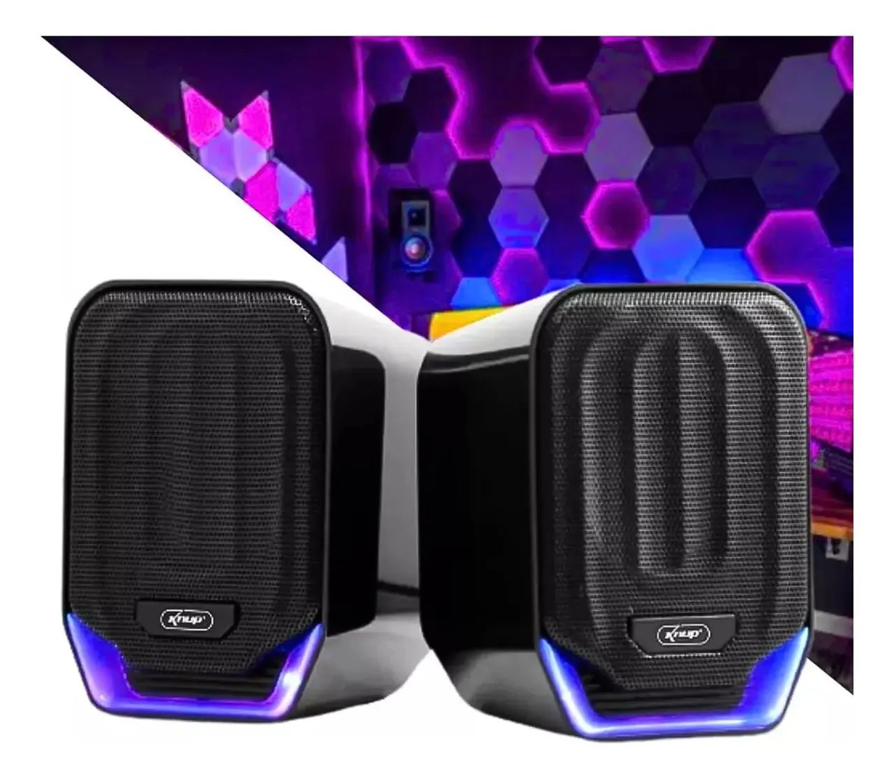Caixa De Som Usb 12w Rms Knup Kp-ro823 - Foto 2