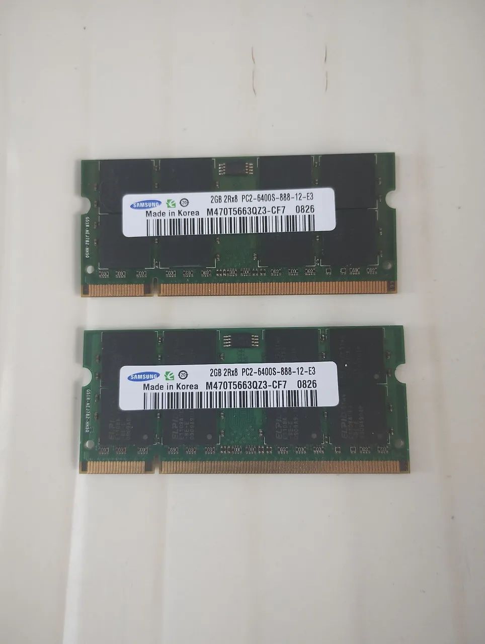 Memória ram Samsung 2gb + 2gb = 4gb para notebook 
