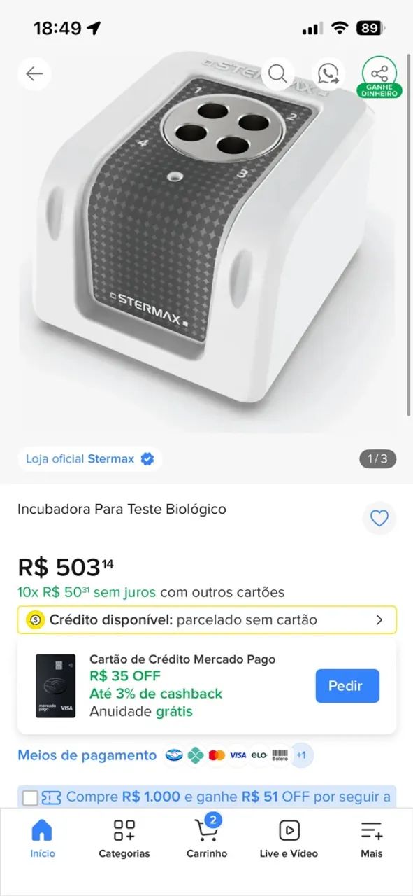 Incubadora Teste Biológico Stermax - Foto 4