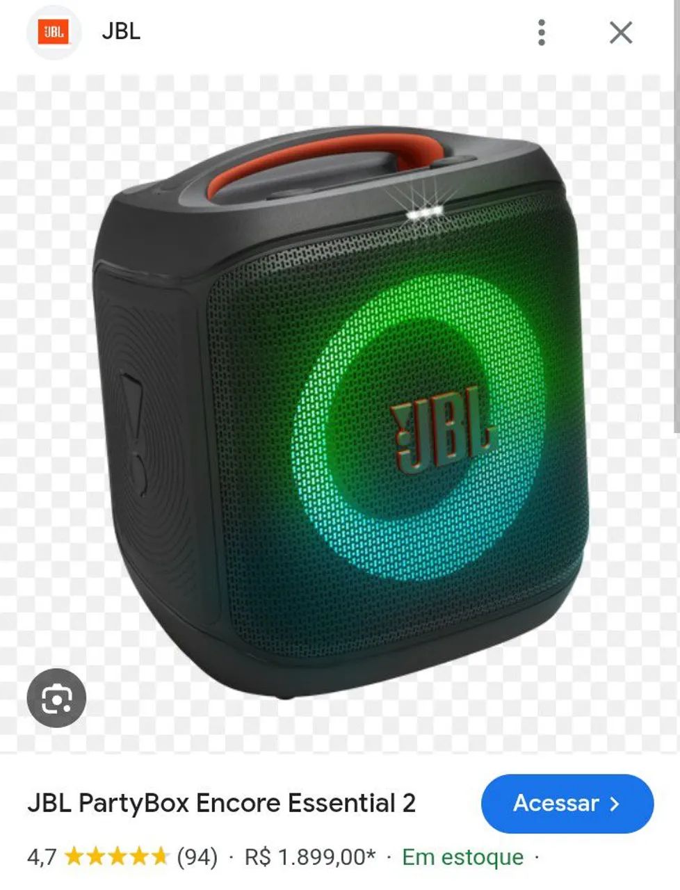 Caixa JBL patybox 2