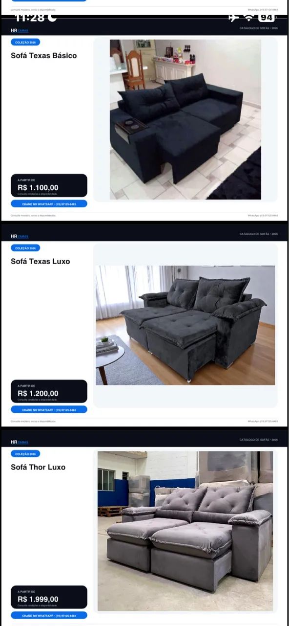 Sofás por encomenda 