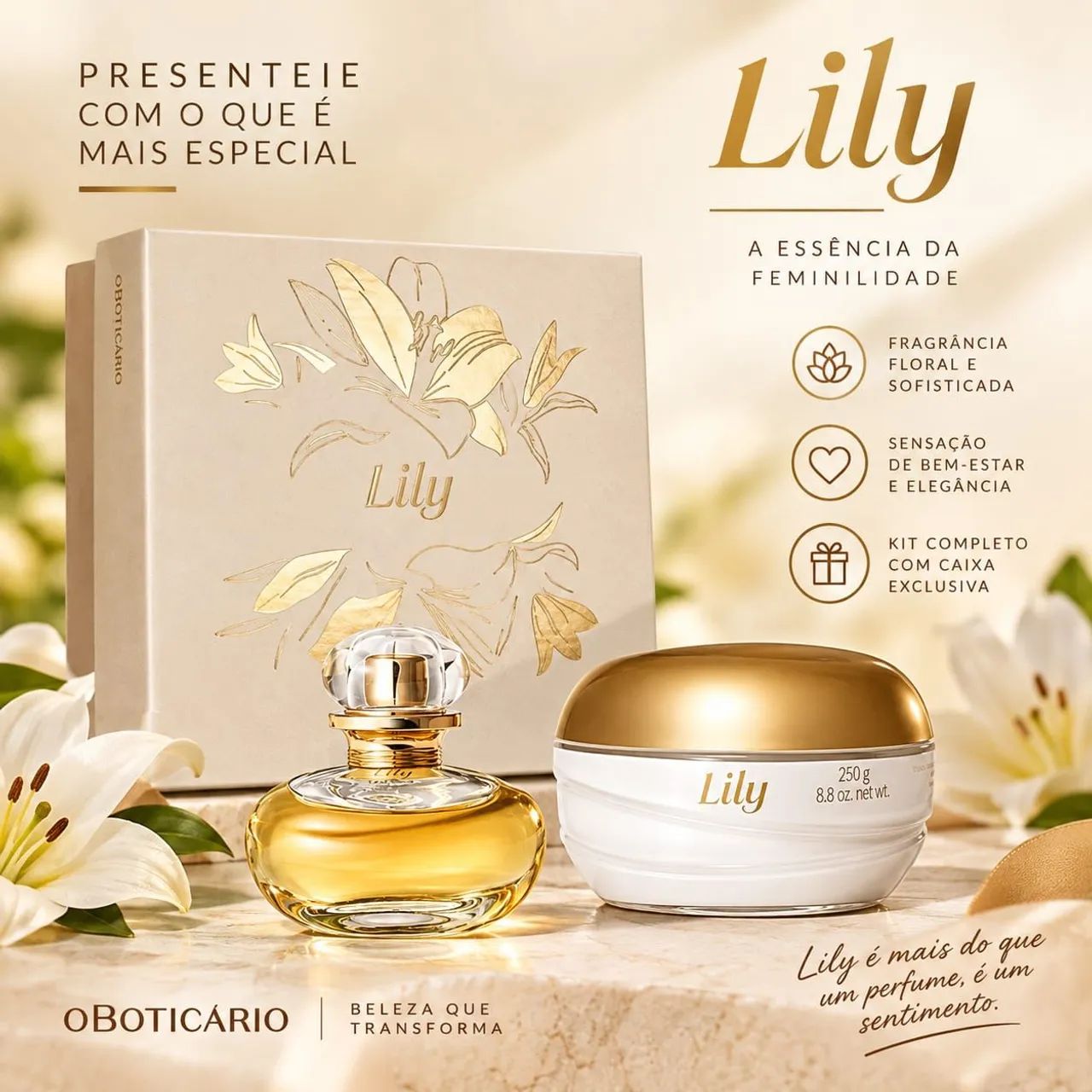 Kit Lily O Boticário Original