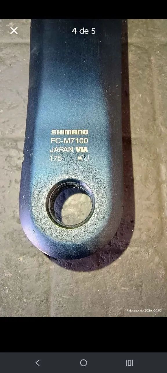 Pedivela e movimento central Shimano Deore - Foto 4