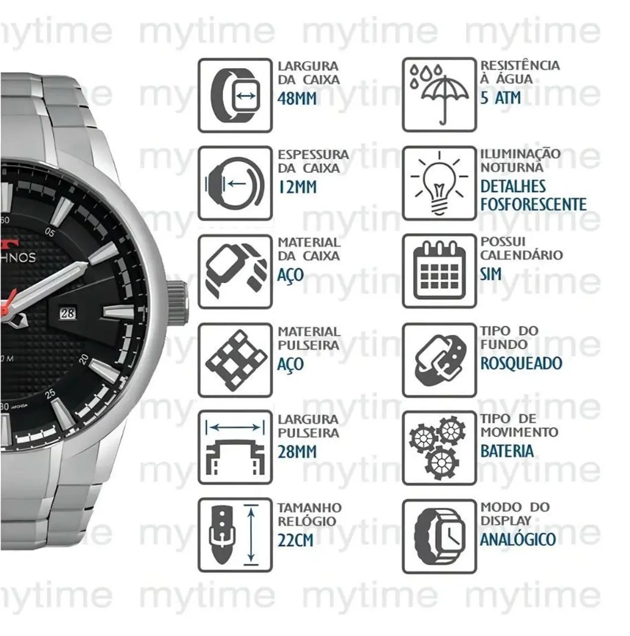 Relógio technos masculino skymaster  - Foto 3