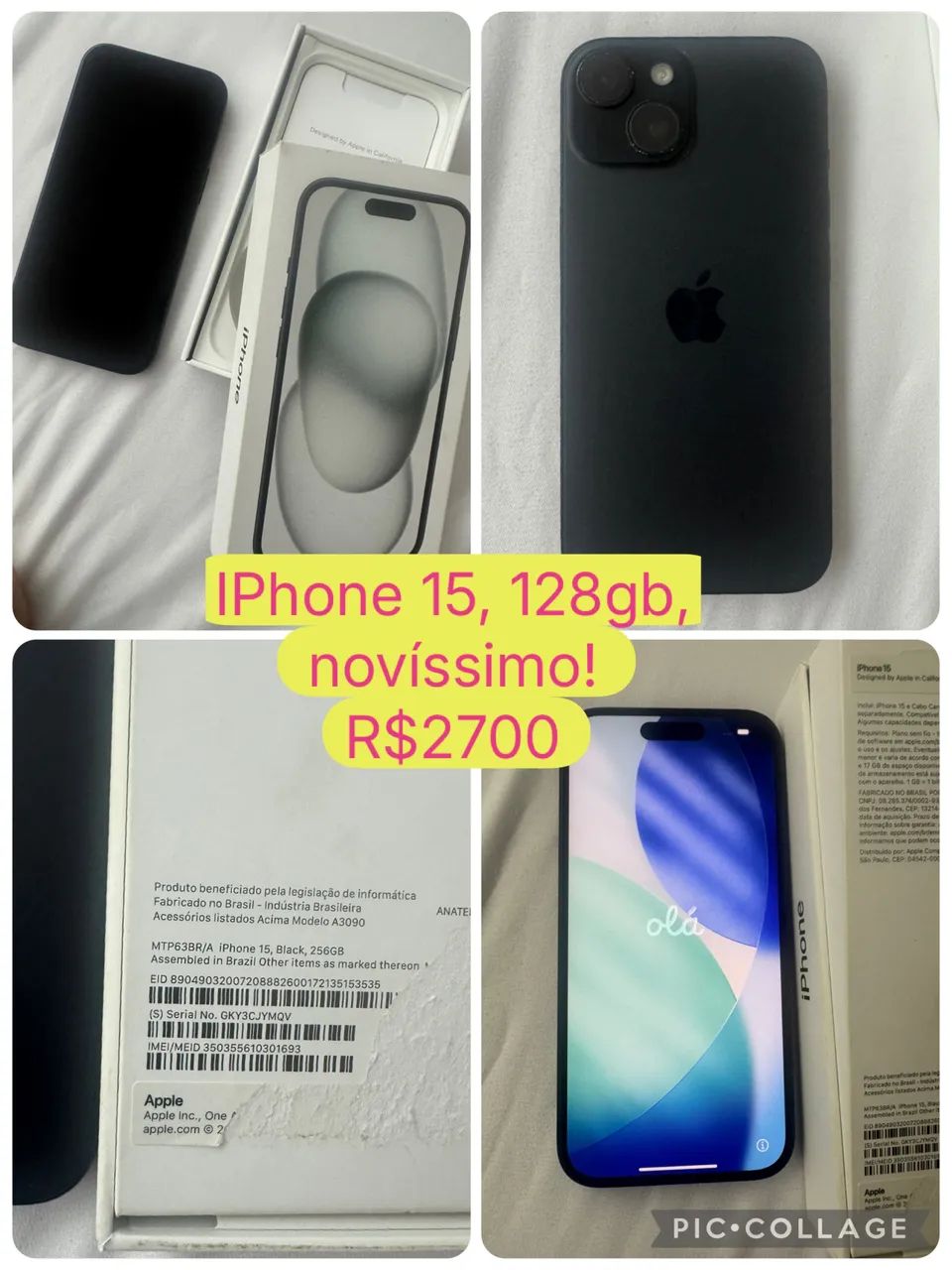 iPhone 15, 128gb